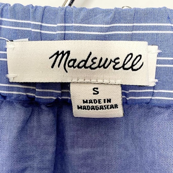 Madewell Striped Button-Front Bistro Mini Skirt - Picture 8 of 11